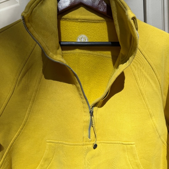 Lululemon Scuba Oversized Half-Zip Hoodie – Lemon Yellow, Size 4 - Picture 2 of 2